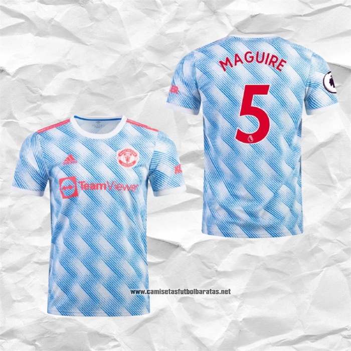 Segunda Manchester United Camiseta Jugador Maguire 2021-2022